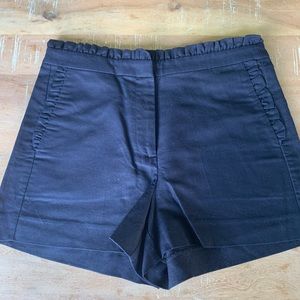 J.Crew Ruffle Edge High Waist Navy Shorts - Size 4
